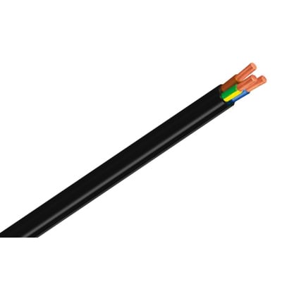 Cable RV-K con conductores de colores expuestos