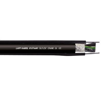 Cable ÖLFLEX CRANE 2S con elementos laterales y malla visible