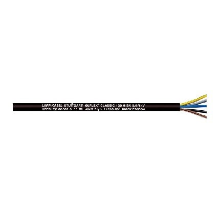 Cable ÖLFLEX 130 H BK con cubierta negra y conductores expuestos
