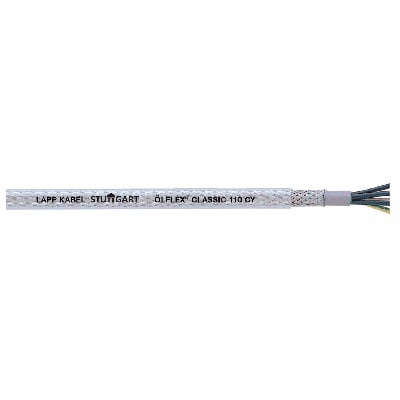 Cable ÖLFLEX CLASSIC 110 CY con cubierta transparente y malla visible