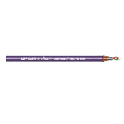 Cable UNITRONIC BUS PB ARM con cubierta violeta y armadura expuesta