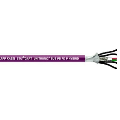 Cable UNITRONIC BUS PB FD P HYBRID con cubierta violeta y conductores expuestos