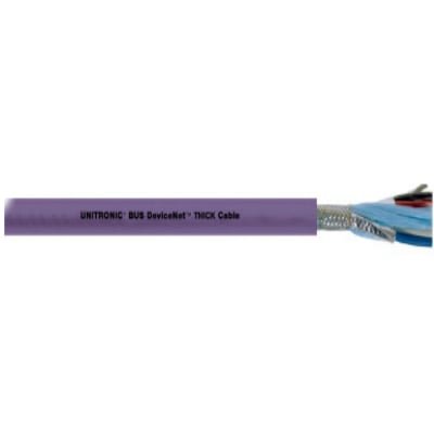 Cable UNITRONIC DeviceNet Thick con cubierta violeta y malla visible