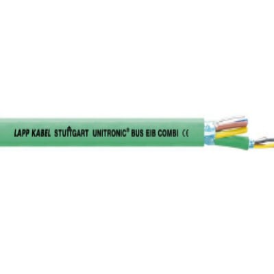 Cable UNITRONIC BUS EIB / KNX con cubierta verde y conductores expuestos