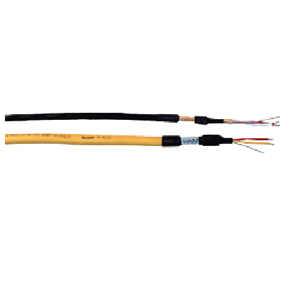 Cables de compensación RT-2Y, negro y amarillo, con conductores expuestos