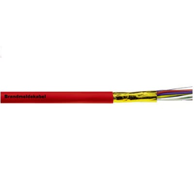 Cable J-Y(ST)Y …LG con cubierta roja y pantalla expuesta