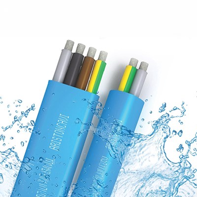 Cables planos DRINCABLE con cubierta azul
