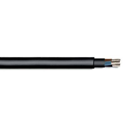 Cable NAUTILUS 500 con cubierta negra y extremo descubierto