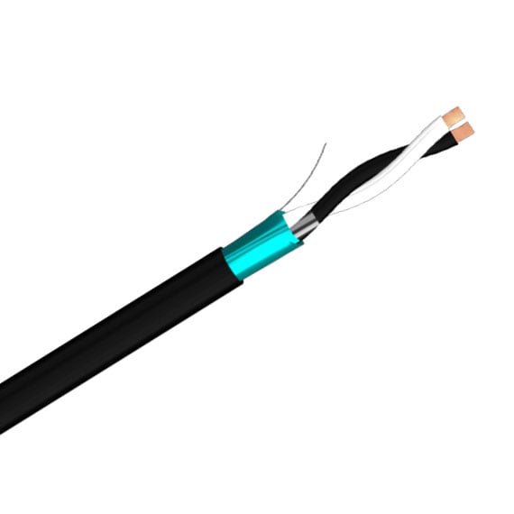 Cable apantallado RE-2Y(ST)Y con pantalla común y conductores expuestos
