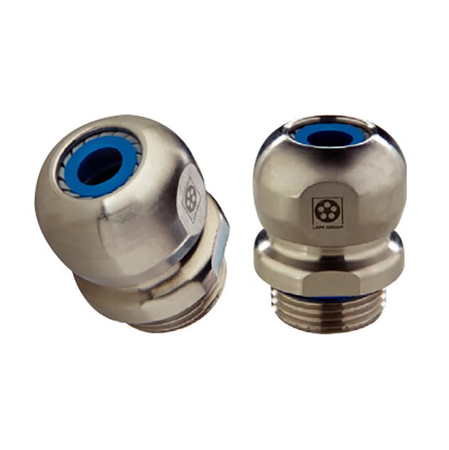 Prensaestopas metálicos con aros azules