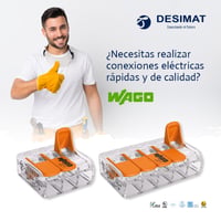 Desimat destaca la línea de conectores para unión Wago serie 221