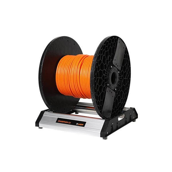 Dispensador LAPP Champions con bobina de cable naranja